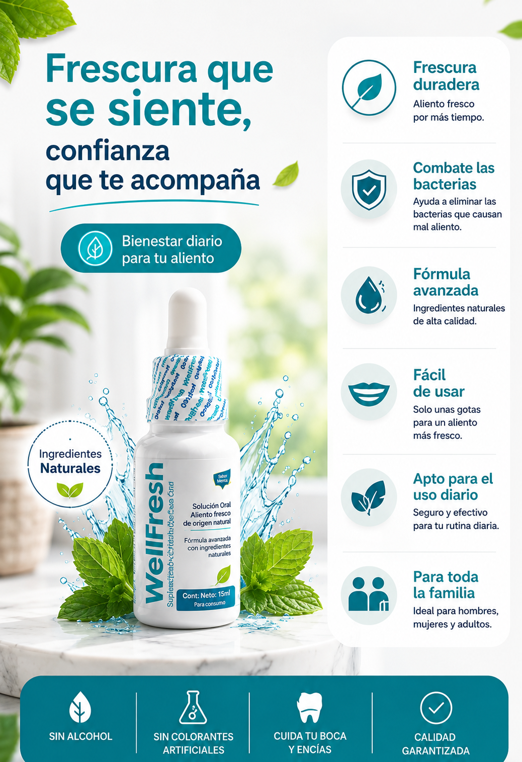 Well Fresh elimina el mal aliento