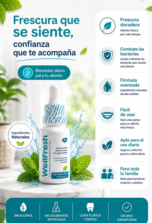 Well Fresh elimina el mal aliento